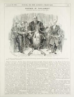 Essence of Parliament. (Extracted from the diary of Toby, M.P.)