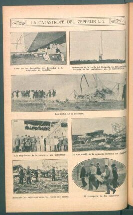 La catástrofe del Zeppelin L 2 - [Ilustración]
