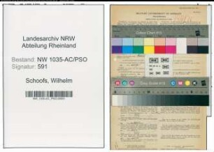 Entnazifizierung Wilhelm Schoofs , geb. 05.09.1887 (Maschinist)