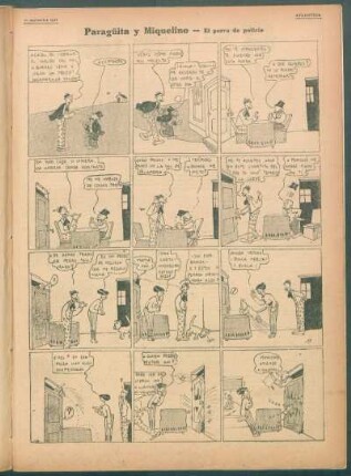 Paragüita y Miquelino. - [Cómic] : El perro de policía