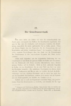 IV. Der Grundwasserstand