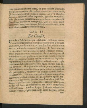 Cap. II. De Causis.