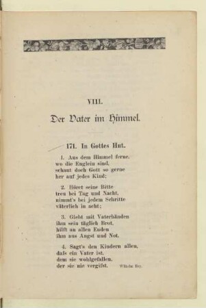 VIII. Der Vater im Himmel.