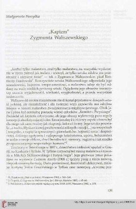 4: "Kapizm" Zygmunta Waliszewskiego