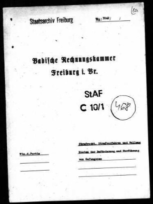 Kosten der Beförderung und Vorführung von Gefangenen