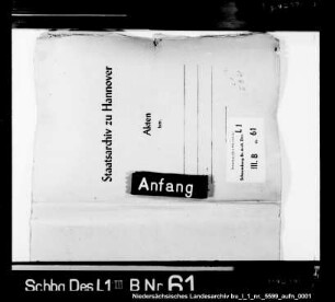 Vermischte Unterlagen betr. Lehnsangelegenheiten