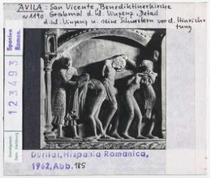 Avila: San Vicente, Grabmal des Hl. Vinzenz, Detail Hinrichtung des Heiligen