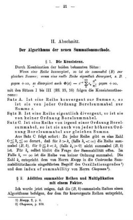 § 1. Die Konsistenz.