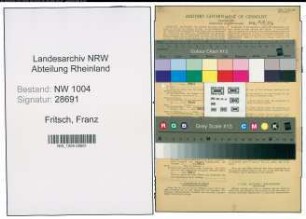 Entnazifizierung Franz Fritsch , geb. 22.01.1915 (Fahrer)