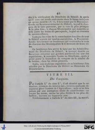 Titre III.