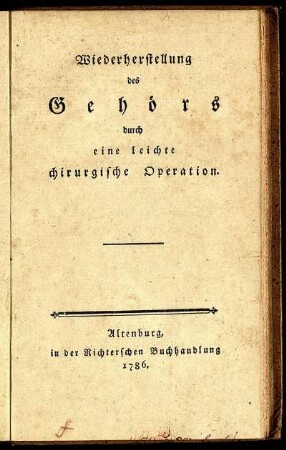 Wiederherstellung des Gehörs durch eine leichte chirurgische Operation