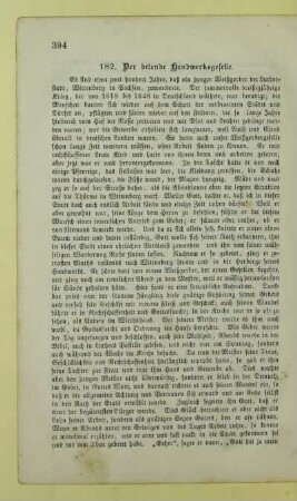 182. Der betende Handwerksgeselle