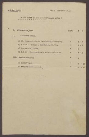 Lageberichte des Reichskommissars für Überwachung der öffentlichen Ordnung, Nr. 81