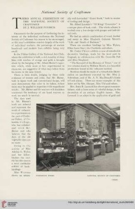 Third annual exhibition of the National society of craftsmen