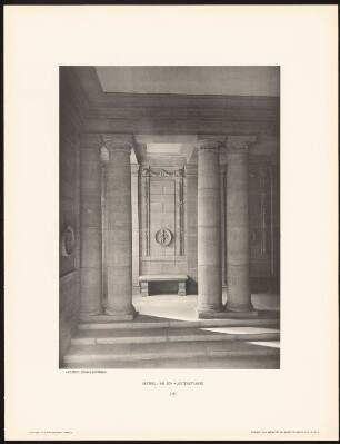 Neues Stadthaus, Berlin: Innenansicht Vestibül Klosterstraße (aus: Neubauten der Stadt Berlin, Bd. X, 1911)