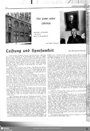 Leistung und Sparsamkeit
