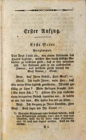 Der Puls : Ein Lustspiel in 2 Aufzügen
