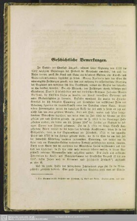 Geschichtliche Bemerkungen