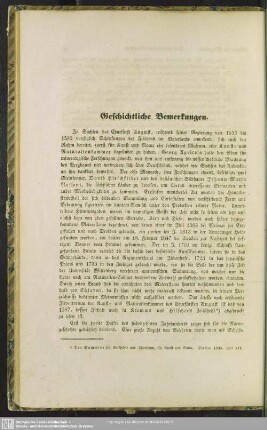 Geschichtliche Bemerkungen