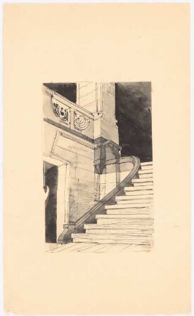 Treppenhaus: Perspektivische Ansicht
