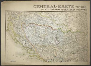 General-Karte von der Europäischen Türkei : nach allen vorhandenen Originalkarten und itinerarischen Hülfsmitteln