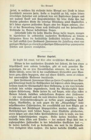 Viertes Kapitel. Es begibt sich etwas, das über allen menschlichen Glauben geht