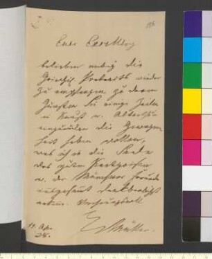 Brief von Müller, Friedrich Theodor Adam Heinrich von an Goethe, Johann Wolfgang von