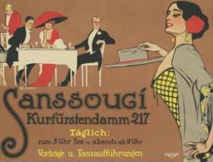 Sanssouci Kurfürstendamm 217. Vorträge und Tanzaufführungen