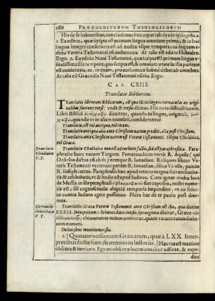 Cap. CXIII. Translatio Bibliorum.