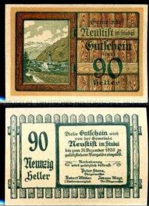 Neustift, Tirol 90 Heller