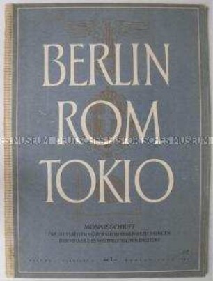 Kulturpolitsche Monatszeitschrift der faschistischen Achsenmächte (in deutscher und italienischer Sprache)