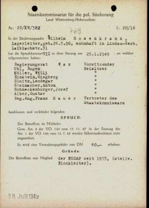 Rosenkranz, Wilhelm