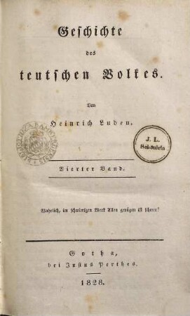 Geschichte des teutschen Volkes, 4