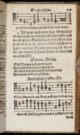 Der 121. Psalm. - Der 130. Psalm.