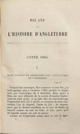 Dix ans de l'histoire d'Angleterre, 5