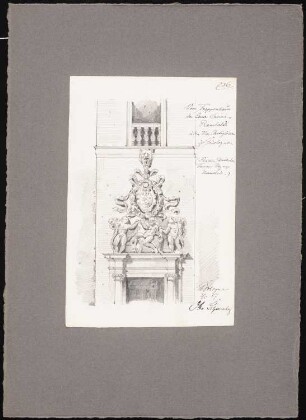 Reiseskizzen aus Italien: Bologna: Casa Savini-Rambaldi (Ansicht Treppenhaus)