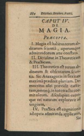 Caput IV. De Magia.