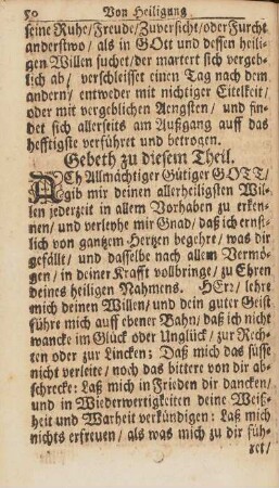 Gebeth zu diesem Theil