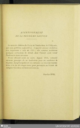 Avertissement de la deuxième édition