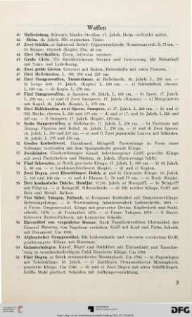 Waffen (Nr. 40-85)