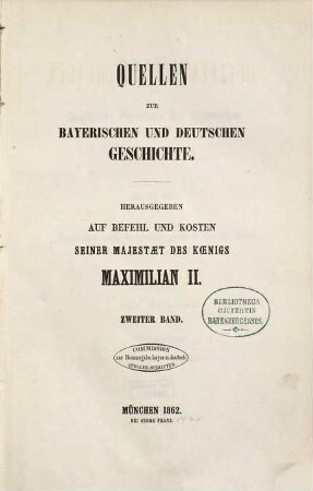 Quellen zur Geschichte Friedrich's des Siegreichen. 1, Matthias von Kemnat und Eikhart Artzt