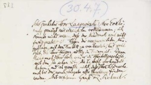 Brief an Wilhelm Langewiesche-Brandt