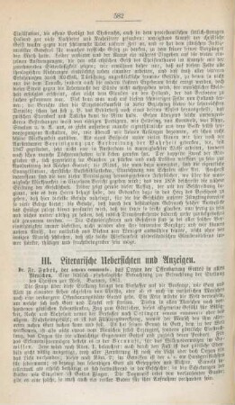 582-586 Literarische Uebersichten und Anzeigen