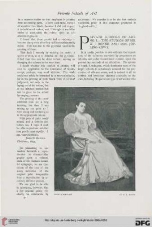 7: Private schools of art, [1], The studios of Mr. W. J. Donne and Mrs. Jopling-Rowe