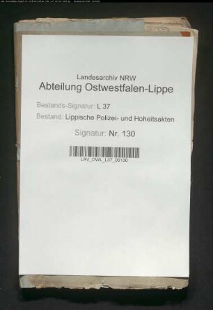 Entwürfe zur Medizinalordnung [von 1769]
