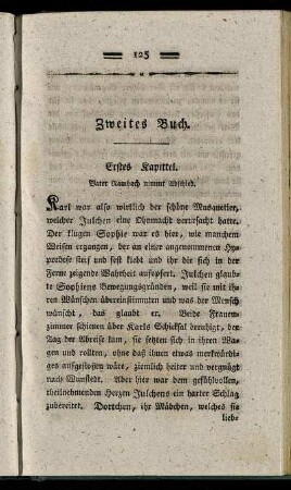 Erstes Kapittel. - Fünftes Kapittel.