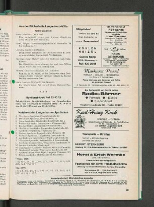 Aus der Bücherhalle Langenhorn-Mitte