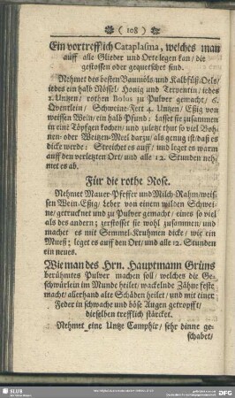 Für die rothe Rose