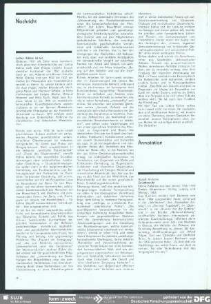 Rudolf Arnheim „ Zwischenrufe“ : Annotation