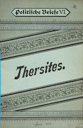 Politische Briefe. 6. 1894